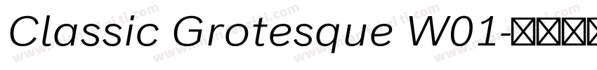 Classic Grotesque W01字体转换
